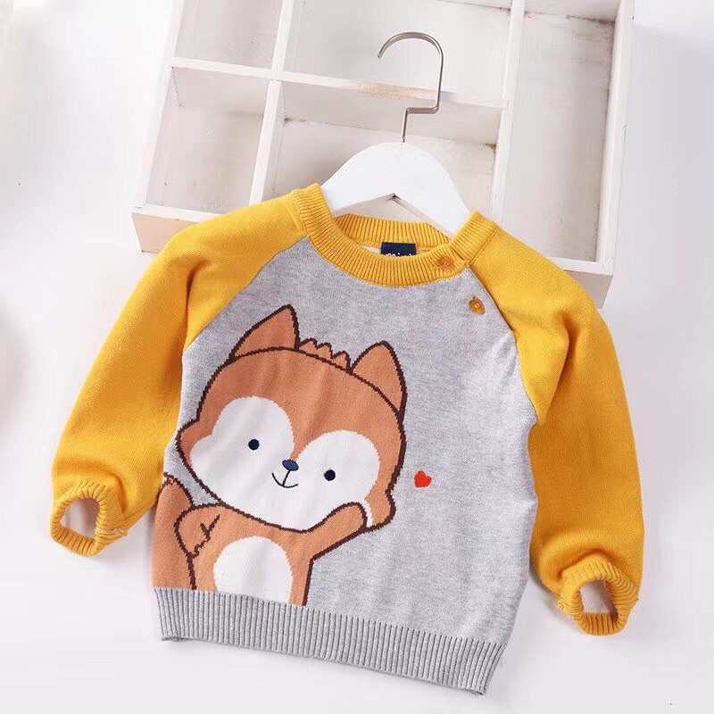 Áo len midi siêu mềm mịn cho bé trai bé gái hàng Quảng châu cao cấp