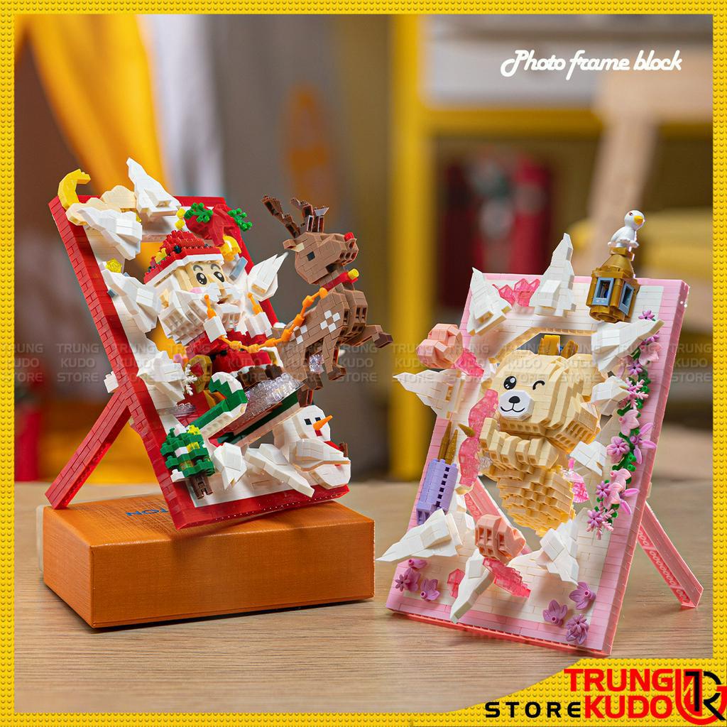 Ultraman và Cupid - Đồ chơi lắp ráp khung ảnh Phi Hành Gia Astronaut làm quà tặng trang trí decor