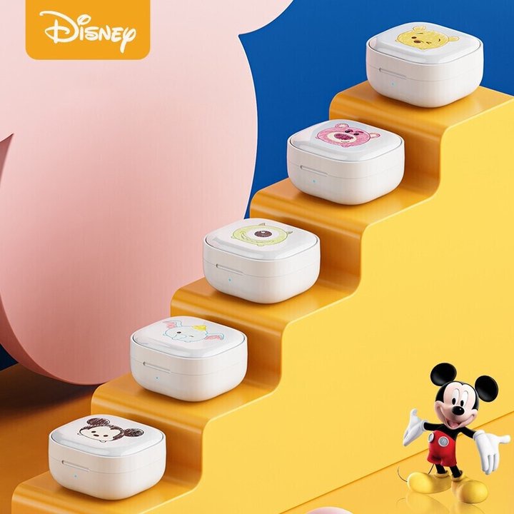 Tai nghe Bluetooth 5.1 Disney Q5 không dây In-ear stereo độ trễ thấp chất lượng âm HD chống nước chơi game có mic gọi