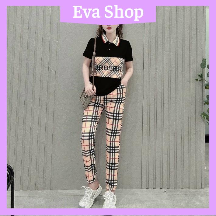 Đồ Bộ Thun Teen, Set Bộ Thể Thao Nữ Form Rộng Phối Họa Tiết Chất Thun Cotton Đủ Size 45-70kg.