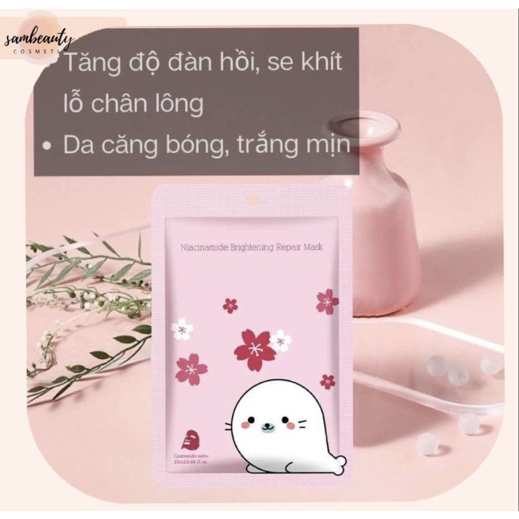 MẶT NẠ CARTOON, MẶT NẠ DƯỠNG DA DƯỠNG ẨM thành phần tự nhiên giúp làm sáng da mờ thâm hiệu quả SamBeauty