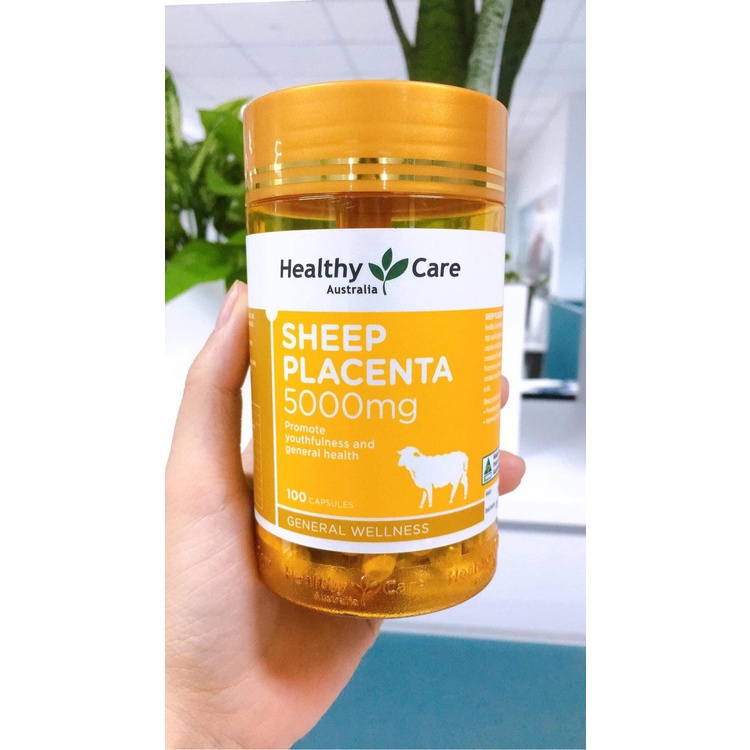 Nhau cừu Sheep Placenta 5000mg healthy care 100 viên