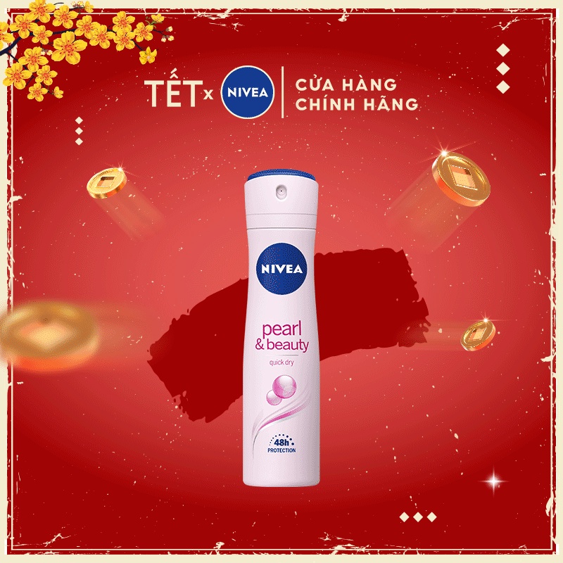 Xịt ngăn mùi Nivea ngọc trai đẹp quyến rũ 150ml 83731