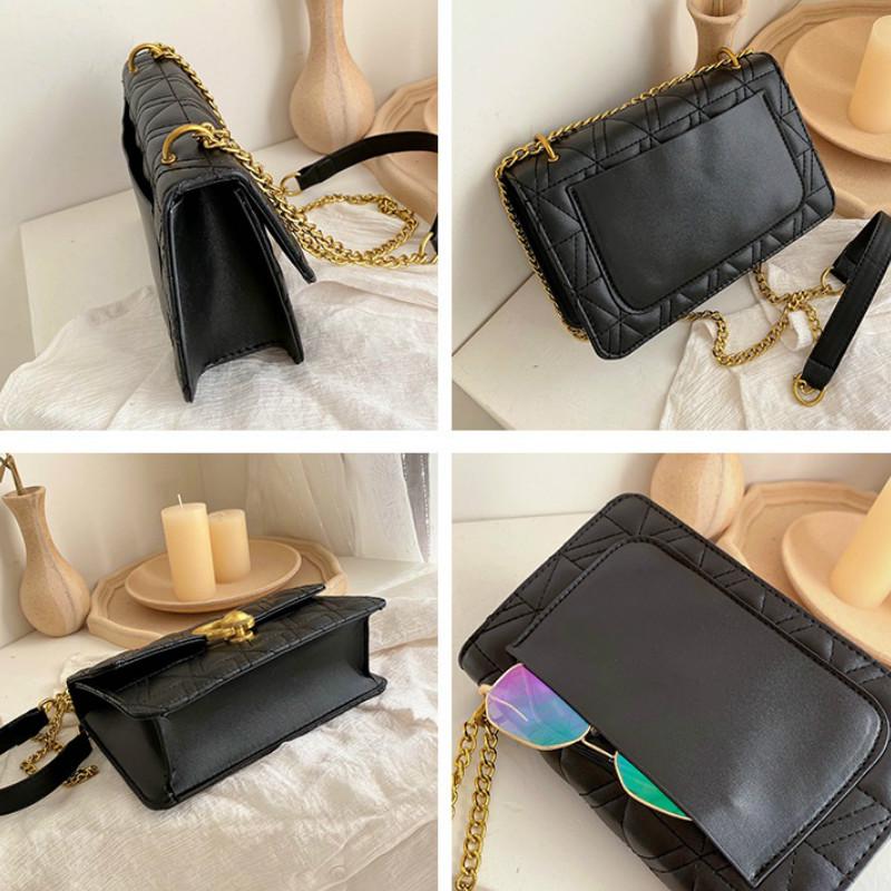 Túi Xách Đeo Chéo Dây Mắc Xích Thời Trang Xinh Xắn Dành Cho Nữ