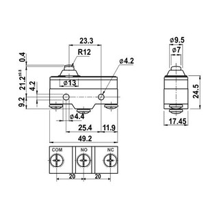 Công tắc hành trình Hanyoung HY-P701B