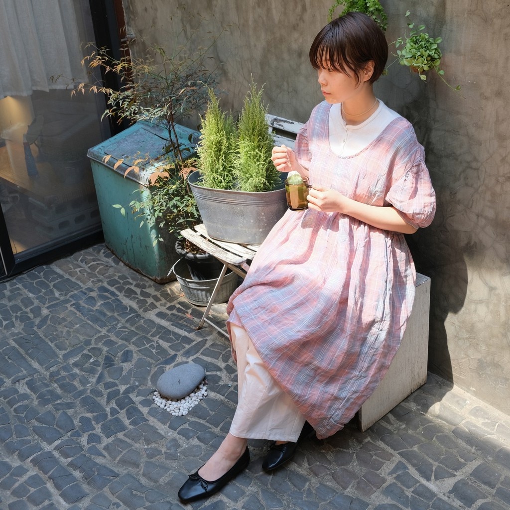 Ribbon flat shoes - giày búp bê đính nơ mũi vuông