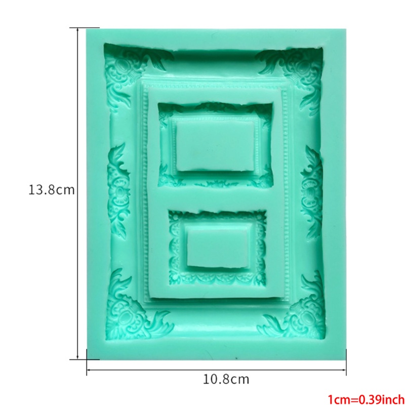 Khuôn Silicone Làm Bánh Kẹo Hình Khung Ảnh Cổ Điển