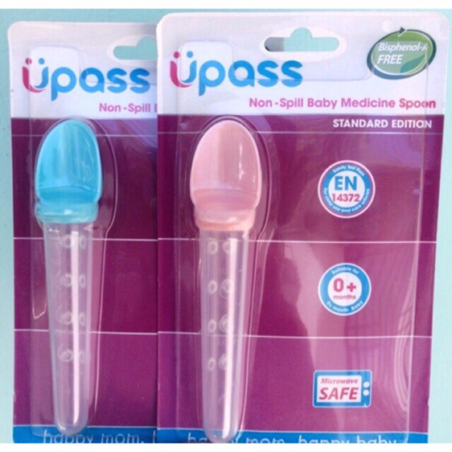 Thìa uống thuốc, bón sữa chống đổ upass