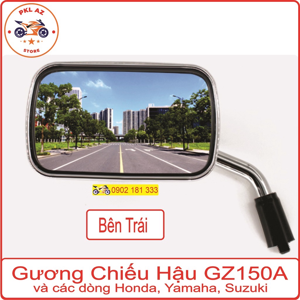 Kính Hậu Gương Chiếu Hậu Suzuki GZ150A Vuông Và Các Dòng Honda, Yamaha, Suzuki Hàng Chính Hãng HJ & MT
