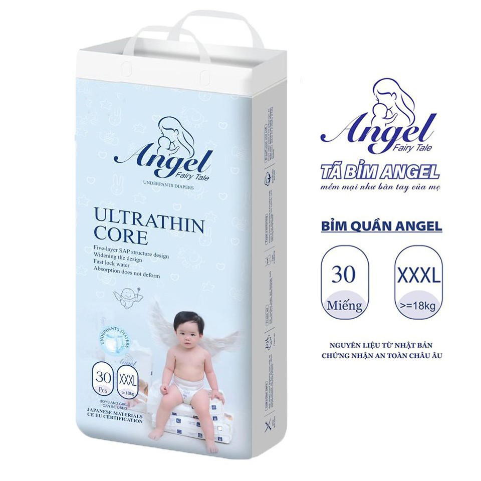 [MUA 1 TẶNG 1] Combo 2 Bỉm Quần ANGEL Absorbent Sẵn Đủ Size M38 - L36 - XL34 - XXL32 - XXXL30