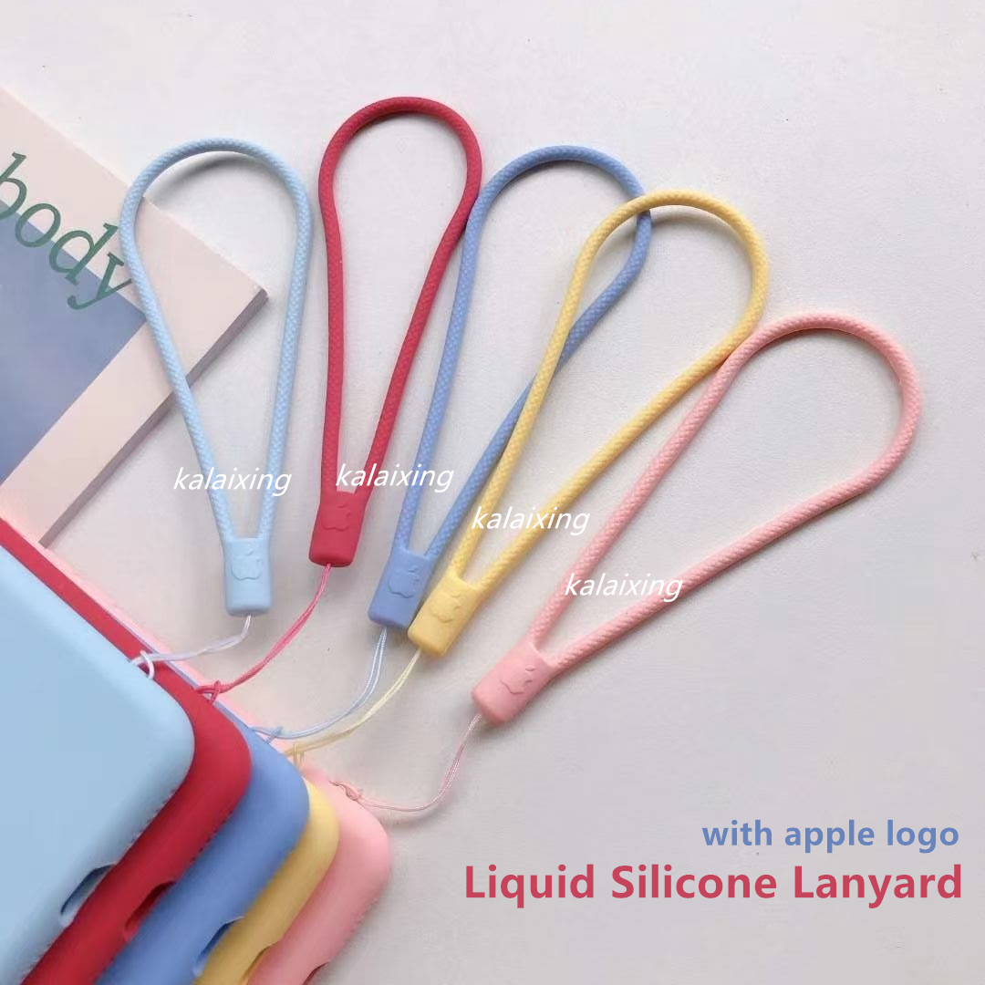 Dây đeo xỏ tay móc điện thoại bằng silicon màu trơn 20 màu pastel tùy chọn | BigBuy360 - bigbuy360.vn