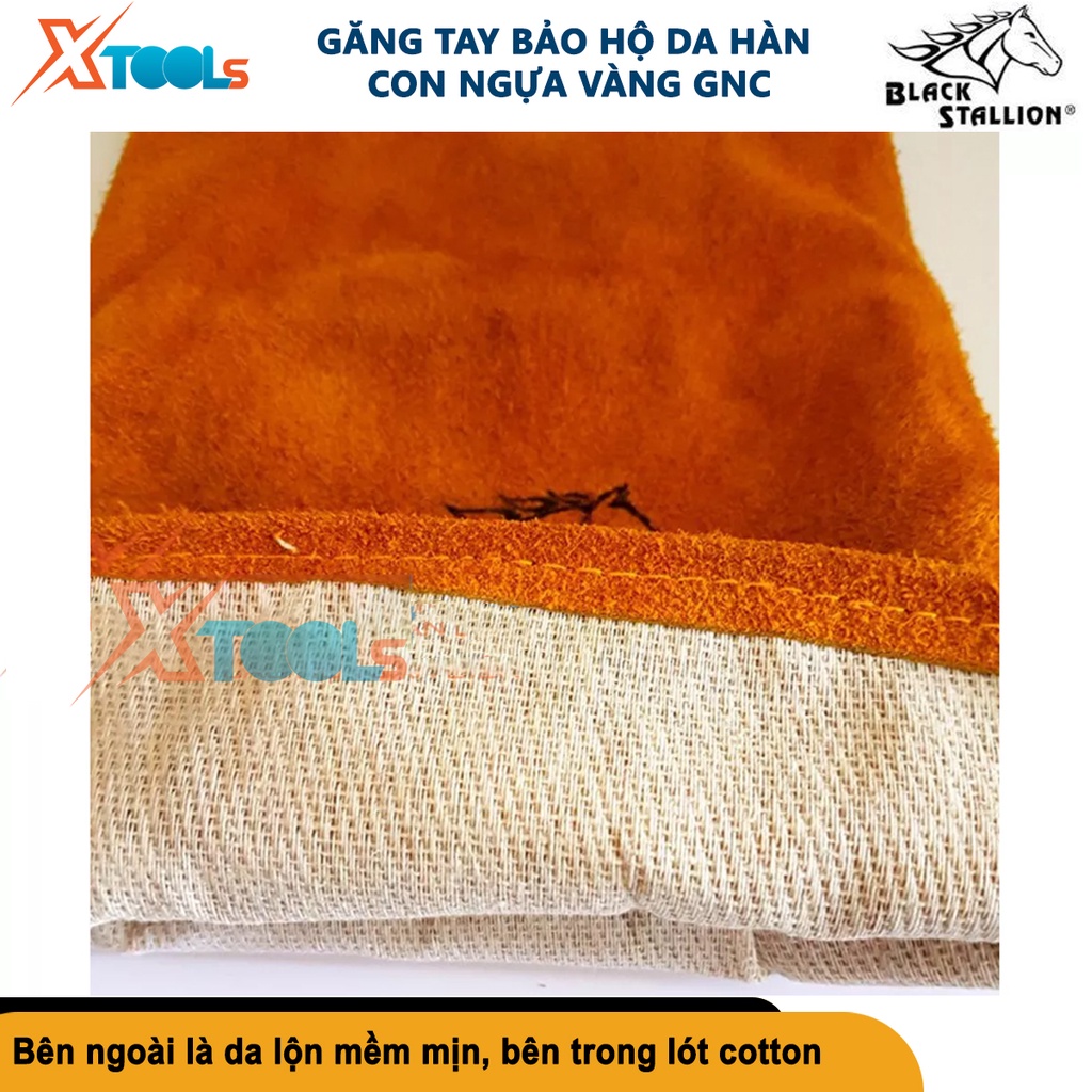 Găng tay da hàn GNC thấm hút mồ hôi chống cháy chịu nhiệt chống cắt độ bền cao bao tay hàn cắt - cơ khí [XSAFE] [XTOOLs]