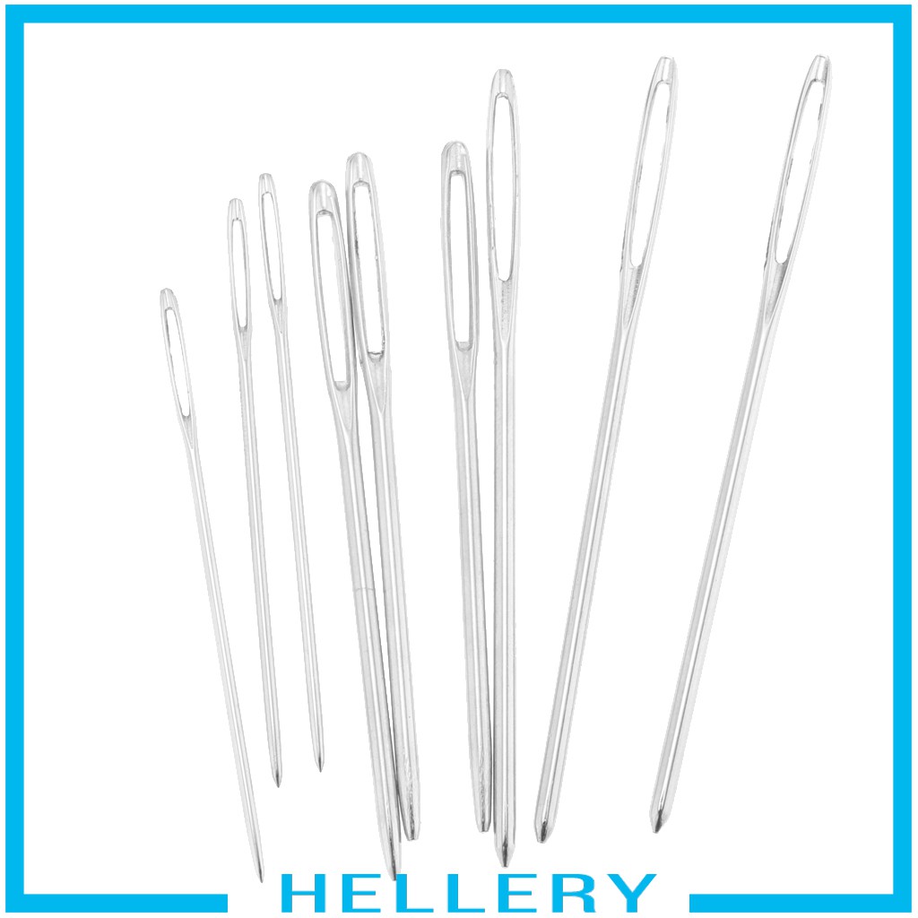 [HelleryVN] Set 9 Kim Móc Len Bằng Kim Loại Mắt To Blunt Cho Dự Án Đan Len