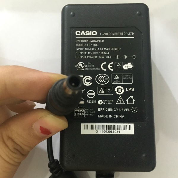 Adapter nguồn đàn Casio CTK-6000 CTK-6200 chân kim