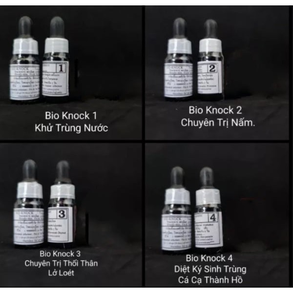 Thuốc Bio Knock 1234 Đặc Trị Các Loại Nấm Cá Cây Thủy Sinh