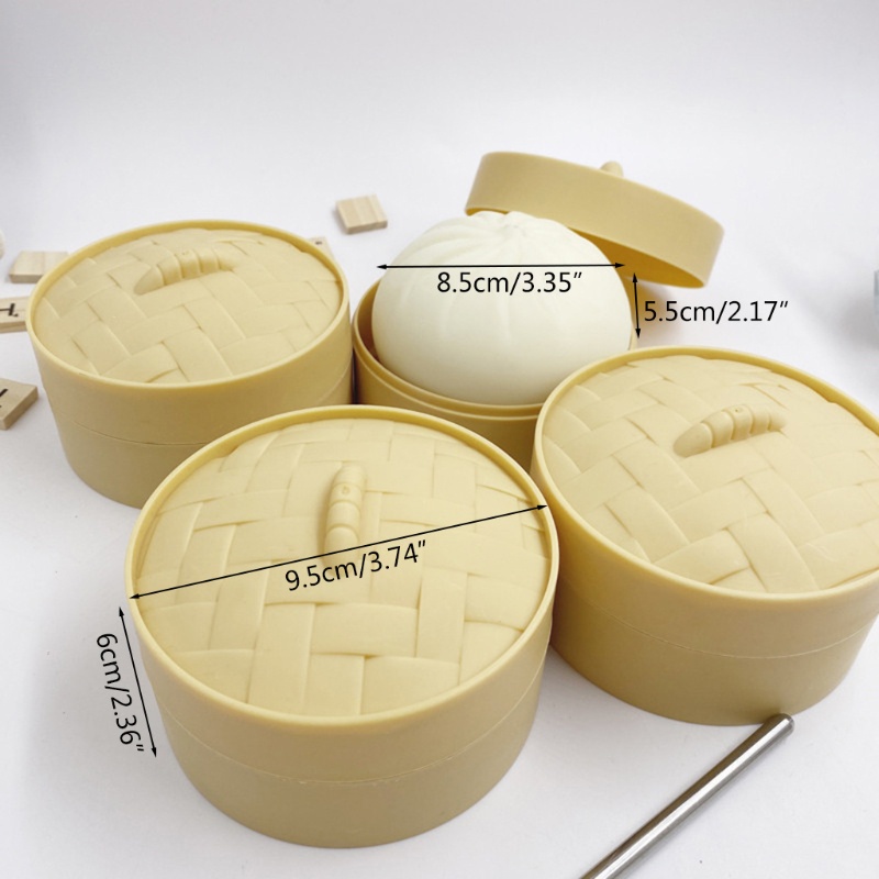 Đồ Chơi Xốp Squishy Giảm Stress Hình Bánh Bao Hấp Dễ Thương Cho Bé