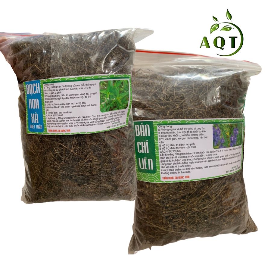 Combo Bán Chi Liên x Bạch Hoa Xà (Mỗi Vị 500g) Ngừa Ung Thư