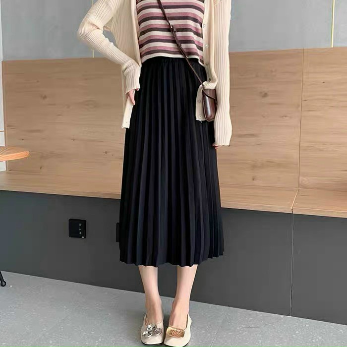 👑Chân Váy Voan Dài Dập Ly Sang Chảnh Kèm Ảnh Thật - Mã: 468👑TV - Fashion