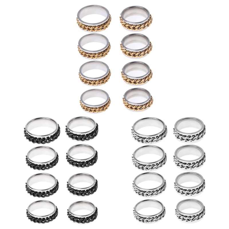 Nhẫn Dây Xích Giảm Căng Thẳng Dành Cho Nam Và Nữ