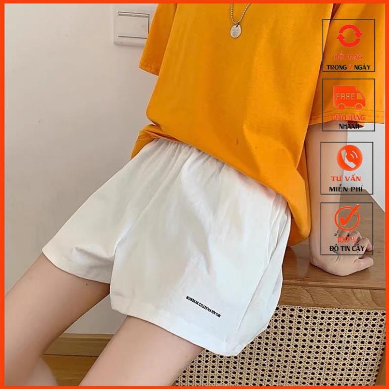 [Hàng loại 1] Quần short unisex_quần short đũi chun thêu siêu Hot