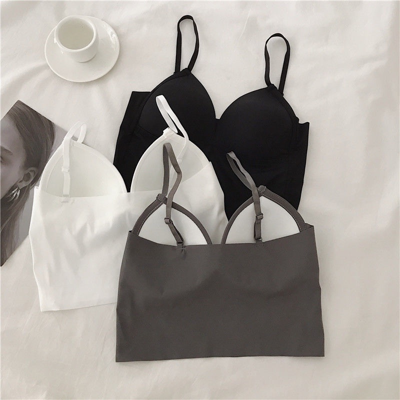 Áo Ống Bằng Lụa Mát Thiết Kế Dây Đan Lưng Thời Trang Mùa Hè Cho Nữ