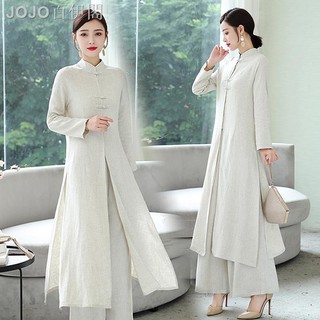 ❖Bộ Đồ Mặc Nhà Vải Cotton Lanh Kiểu Trung Hoa Dễ Thương Cho Nữ