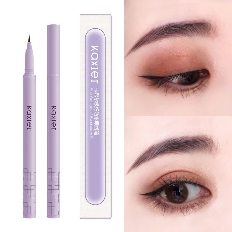 Bút Kẻ Mắt Dạng Lỏng Màu Đen Lâu Trôi Không Thấm Nước Nhanh Khô