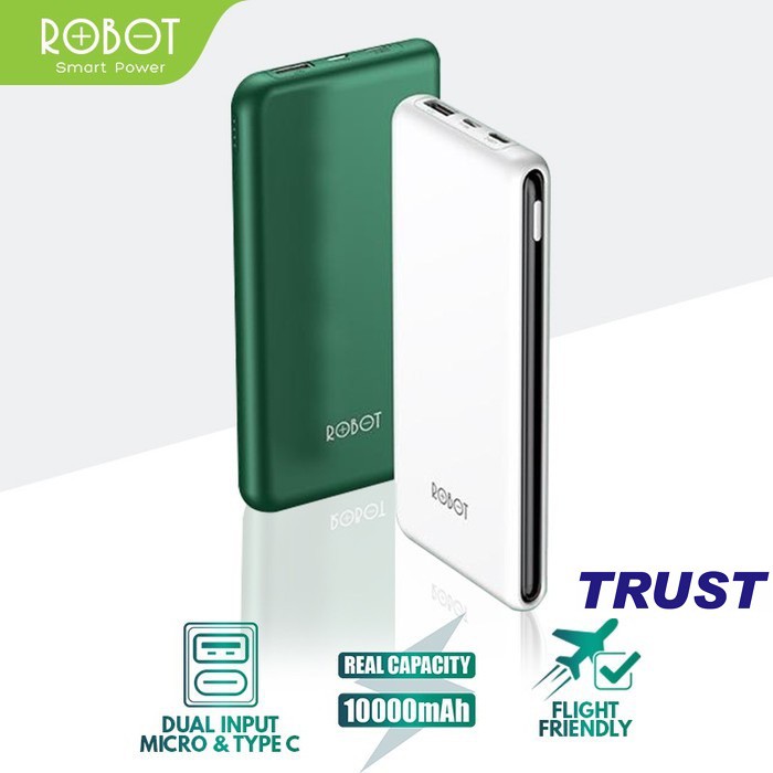 Pin Sạc Dự Phòng 10000mAh ROBOT RT180 1 Output USB & 2 Input Micro/Type-C - BẢO HÀNH 12 THÁNG 1 ĐỔI 1 | WebRaoVat - webraovat.net.vn