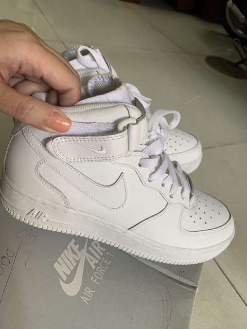 Thanh lý  Giày Ni.ke-air-Force1 all-White-Authentic 100% size 44 và 38