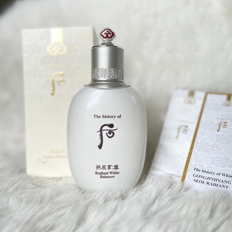 Nước hoa hồng Whoo Radiant White 150ml - Chính hãng có tem HiddenTag