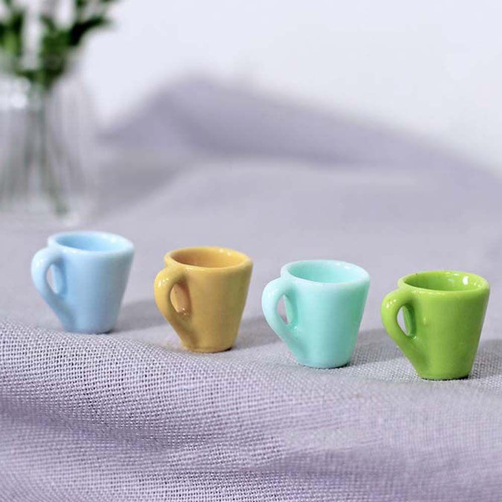 Bộ Mô Hình Cốc Uống Nước Mini Bằng Nhựa Resin Trang Trí Nhà Búp Bê / Tiểu Cảnh