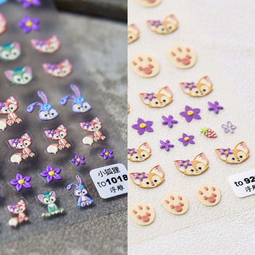 [Hàng mới về] Miếng dán trang trí móng tay 5d họa tiết hoạt hình dễ thương