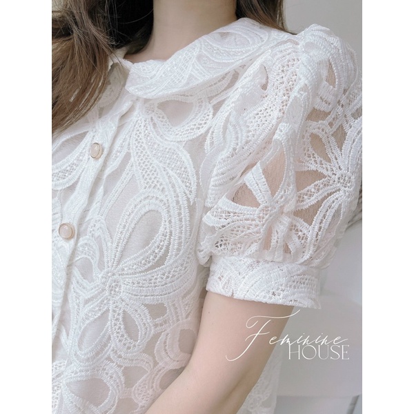 Đầm Ren Trắng Tiểu Thư, đầm ren dự tiệc đi chơi cực xinh Freesize