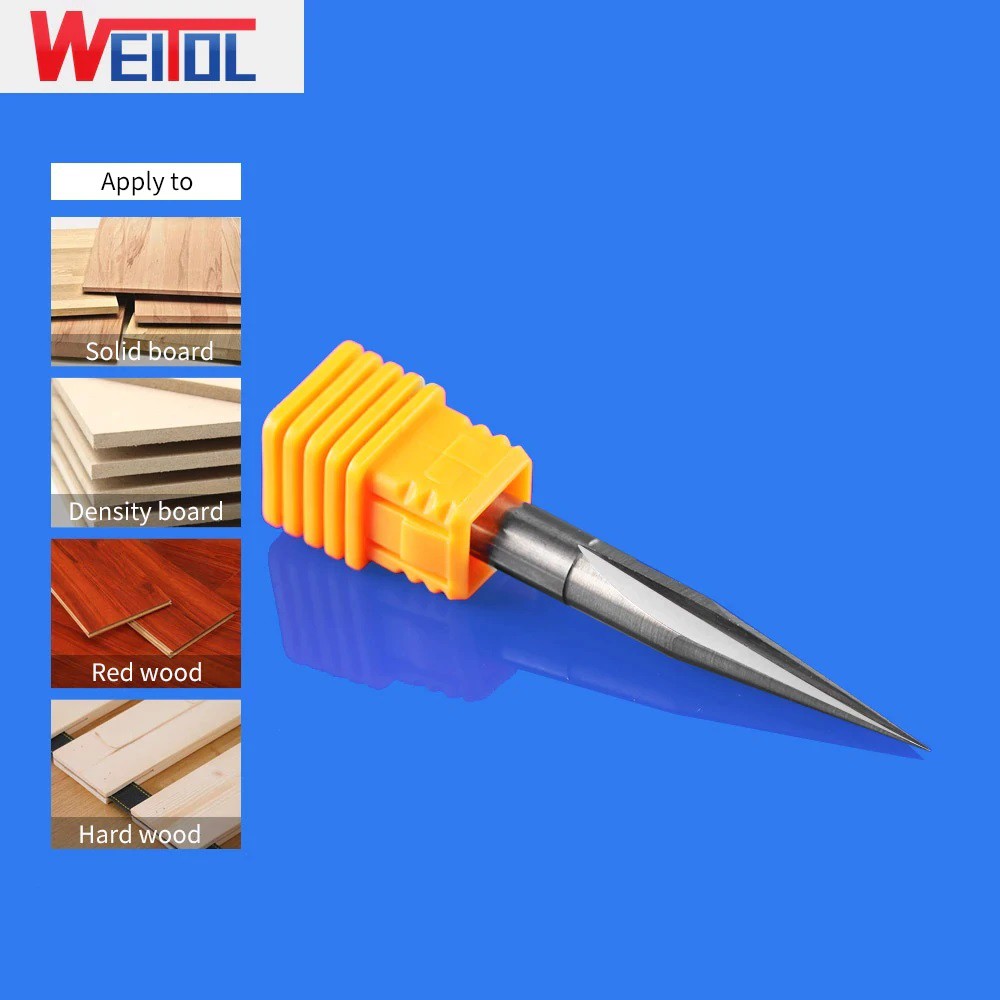 Weitol - Mũi dao khắc 3D CNC 2 lưỡi,5A, 6x20degx0.5xL70