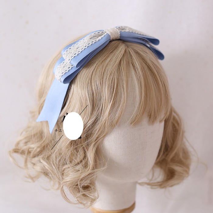 YASLC0009-Phụ kiện tóc lolita xah da trời