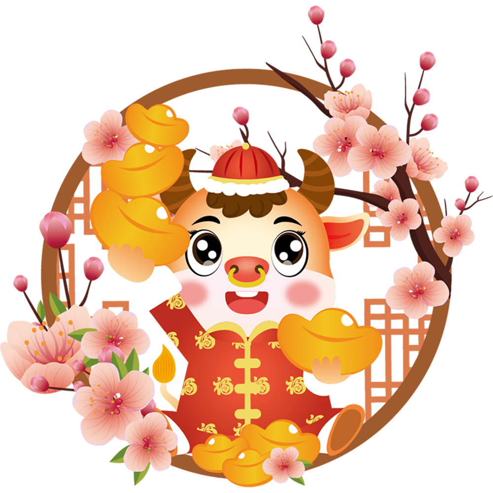 Hình dán FU trang trí cửa sổ dịp lễ xuân Tết Trung Hoa