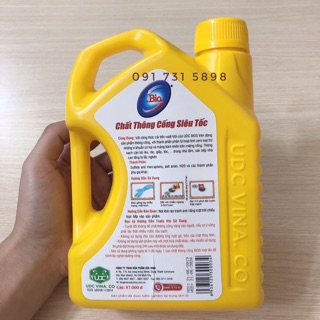 Chất thông cống siêu tốc 1.6kg