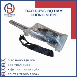 Combo 4 Túi đựng bộ đàm chống nước - Túi nhựa plastic chống nước được trang bị dây đeo tiện lợi
