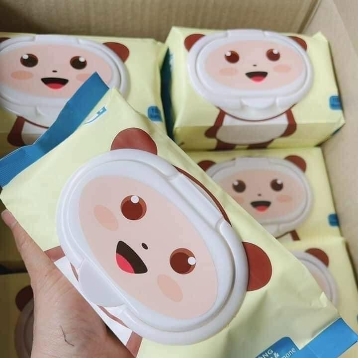 Khăn ướt bibo không mùi an toàn cho bé (combo 5 gói)
