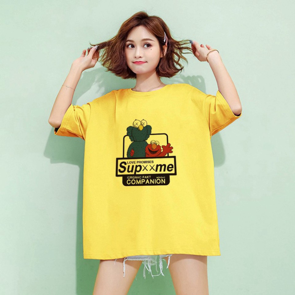 Áo Thun Tay Lỡ In Nhiệt Kaws Supxxme  Unisex  Cao Cấp Nam Nữ - ATIN49 | BigBuy360 - bigbuy360.vn