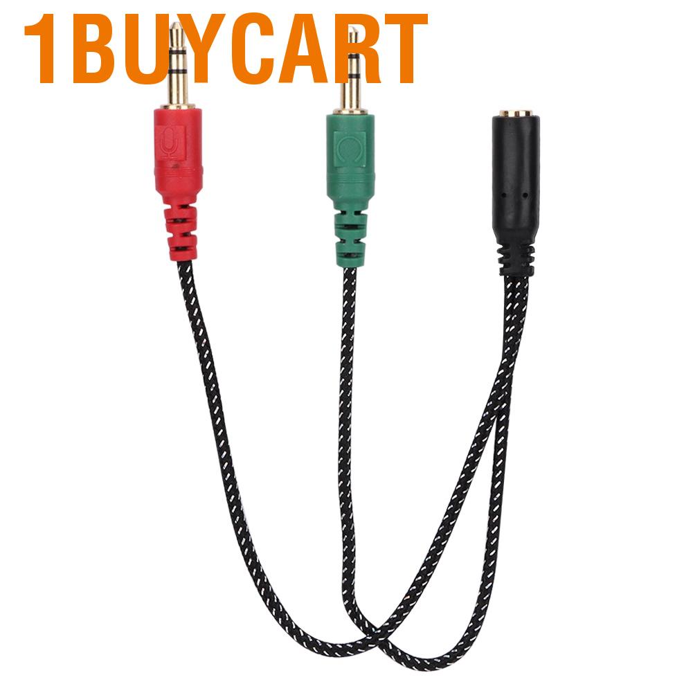 Cáp âm thanh chia tai nghe cổng 3.5mm 2 trong 1 sử dụng tiện lợi