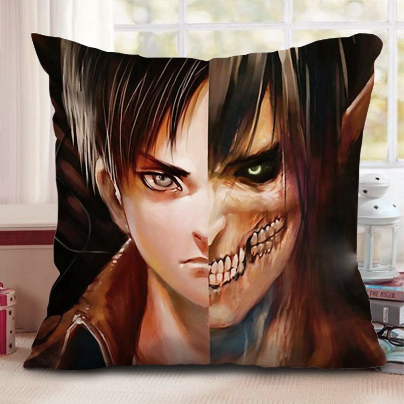 Gối in hình ĐẠI CHIẾN TITAN ATTACK ON TITAN chibi anime xinh xắn tiện lợi chất đẹp