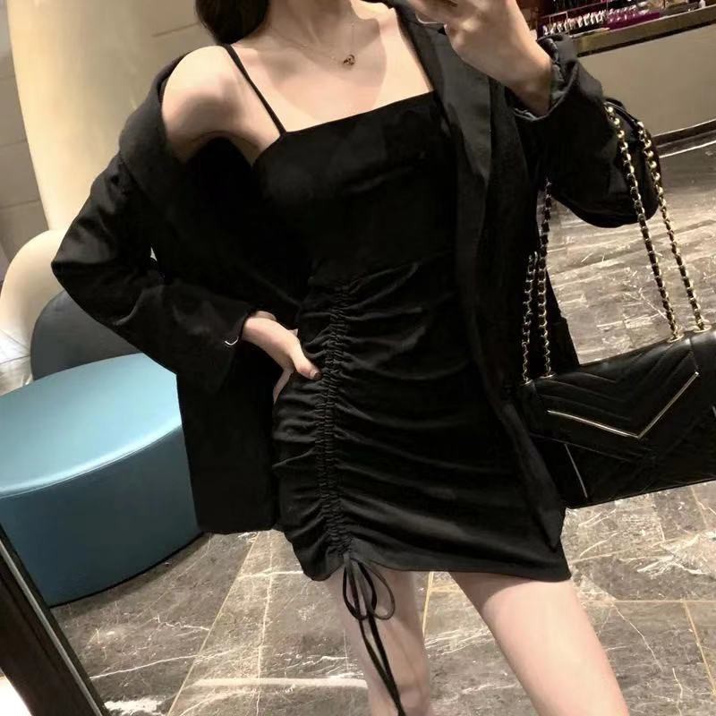 Hot Váy body buộc dây nhún đùi bó eo cực tôn dáng sexy mẫu mới sang trọng khoe chân nhỏ thon dài TV014