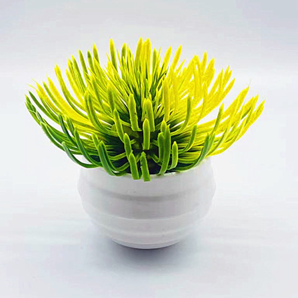 Chậu Cây Bonsai Nhân Tạo Bằng Nhựa Sống Động Để Bàn Trang Trí