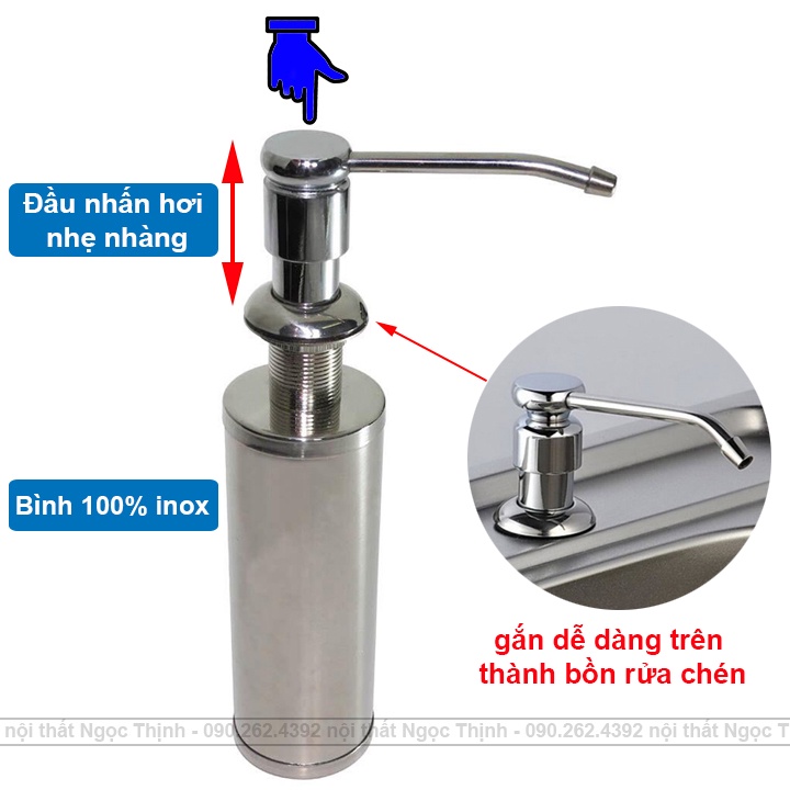 [NANO ĐEN] Chậu rửa chén bát 100x48CM SENTANO inox sus304 nano đen chống trầy xước (có bàn chờ và hộc chứa rác)