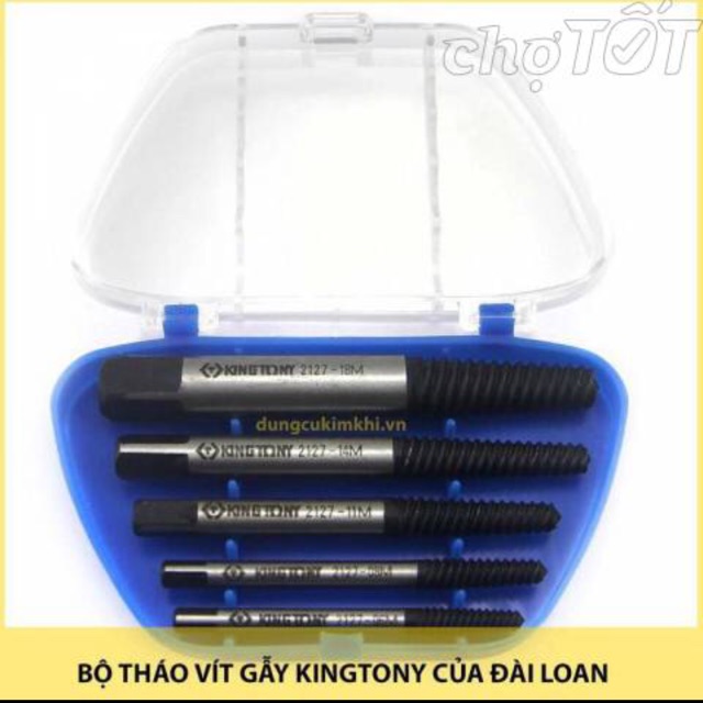 Bộ tháo ốc vít bị gãy 5 món kingtony