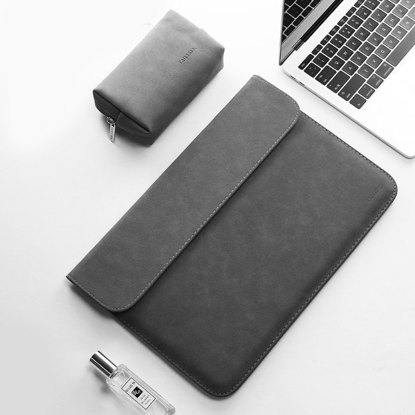 Túi Da Chống Sốc Macbook/Surface/Laptop Siêu Mỏng Thời Trang Bằng Da PU Cao Cấp, Kháng Nước Chống Thấm 13 14 15 16 inch