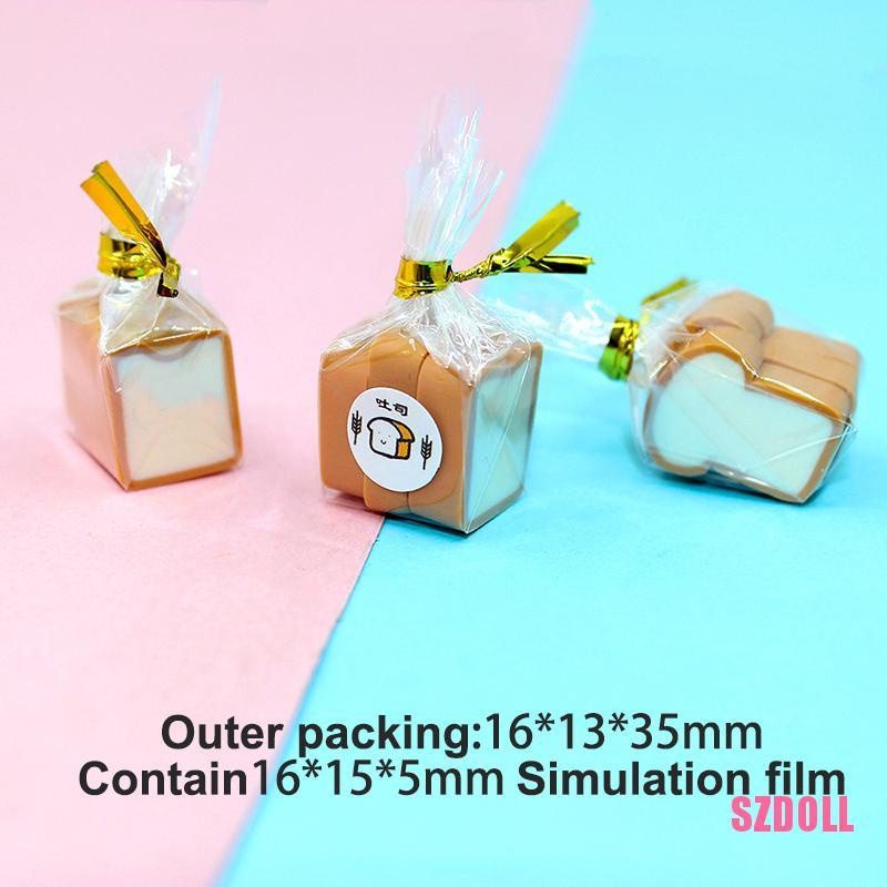 Set 3 Mô Hình Bánh Mì Đồ Chơi Mini Trang Trí Nhà Búp Bê