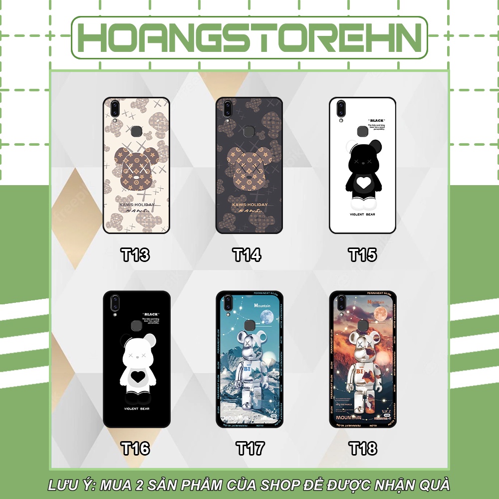 Ốp Vivo V9 / V9 Youth in hình họa tiết Mountain, Be@rbrick dễ thương (T13 - T18)