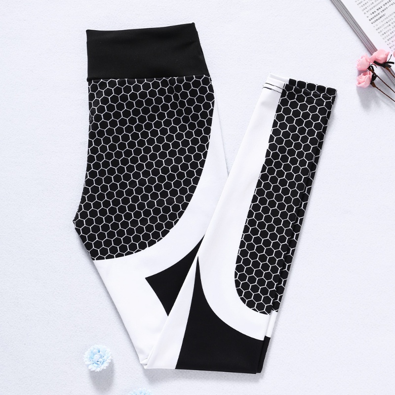 Quần Legging Co Giãn Tốt In Họa Tiết Kỹ Thuật Số Độc Đáo Thời Trang Cho Nữ